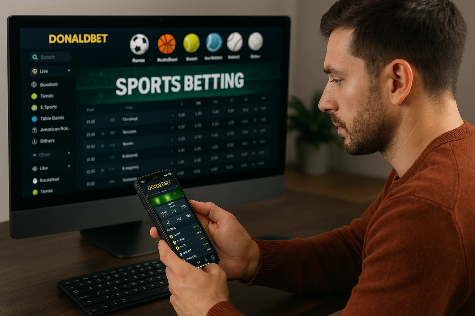 Aposte em apostas esportivas no cassino online DONALDBET