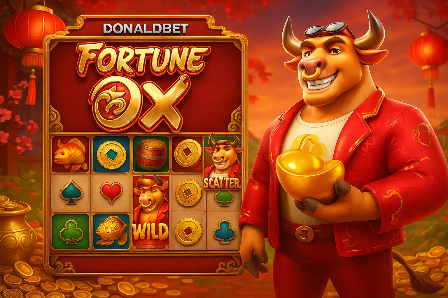 Fortune Ox no DONALDBET - Aposte Agora e Reivindique Seus Ganhos