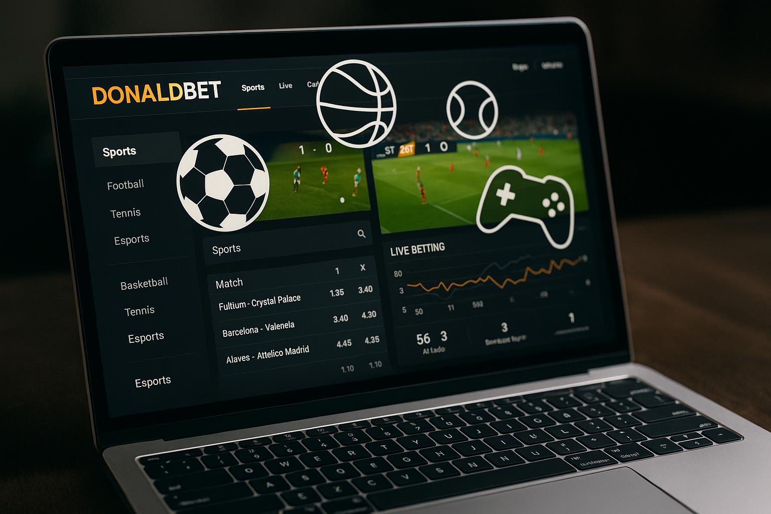 Apostas esportivas no cassino online DONALDBET