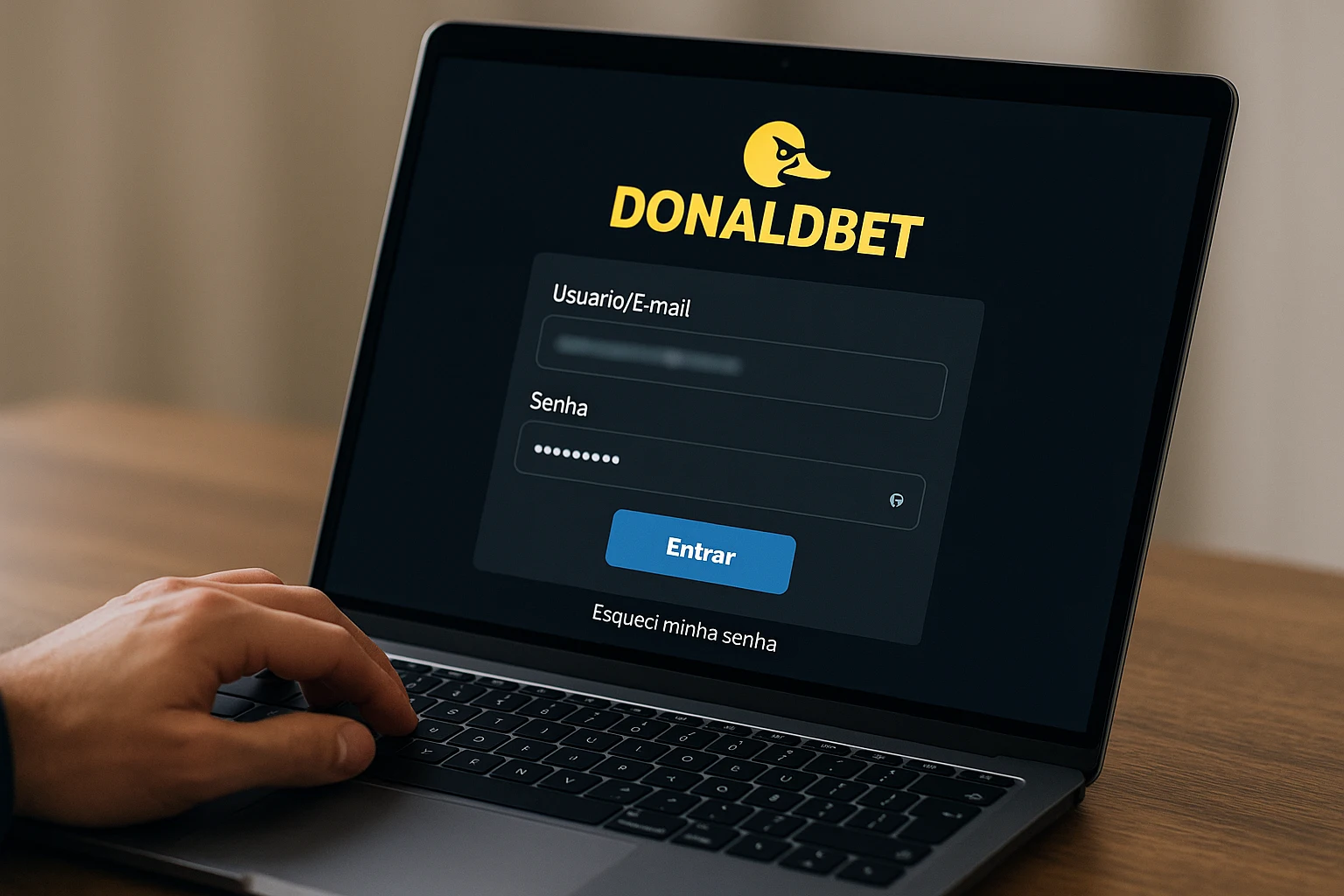 Não Perca tempo, o rRgistro na site DONALDBET